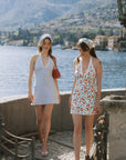 AZURIERA|Gingham Halter Mini Dress – Vintage Lace Picnic Look