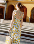 Cerise Silk Dress|AZURIERA