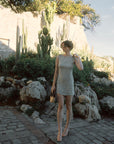 Gene Chic Silk Mini Dress|AZURIERA