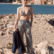 Enya Zebra-Print Trousers|AZURIERA