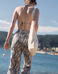 Enya Zebra-Print Trousers|AZURIERA