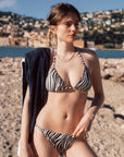 Saki Zebra-Print Bikini Set|AZURIERA