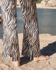 Enya Zebra-Print Trousers|AZURIERA