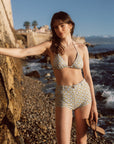 Geneva Geometric Floral Printed Swim Shorts|AZURIERA