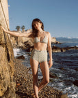Geneva Geometric Floral Printed Swim Shorts|AZURIERA