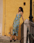 Citrine Silk Dress - AZURIERA