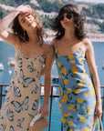 Citrine Silk Dress|AZURIERA