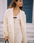 Claudie White Knitted Dress|AZURIERA