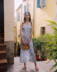 Doreen Floral Silk Dress|AZURIERA