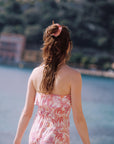 Matteo Tropical Print Silk Dress | AZURIERA
