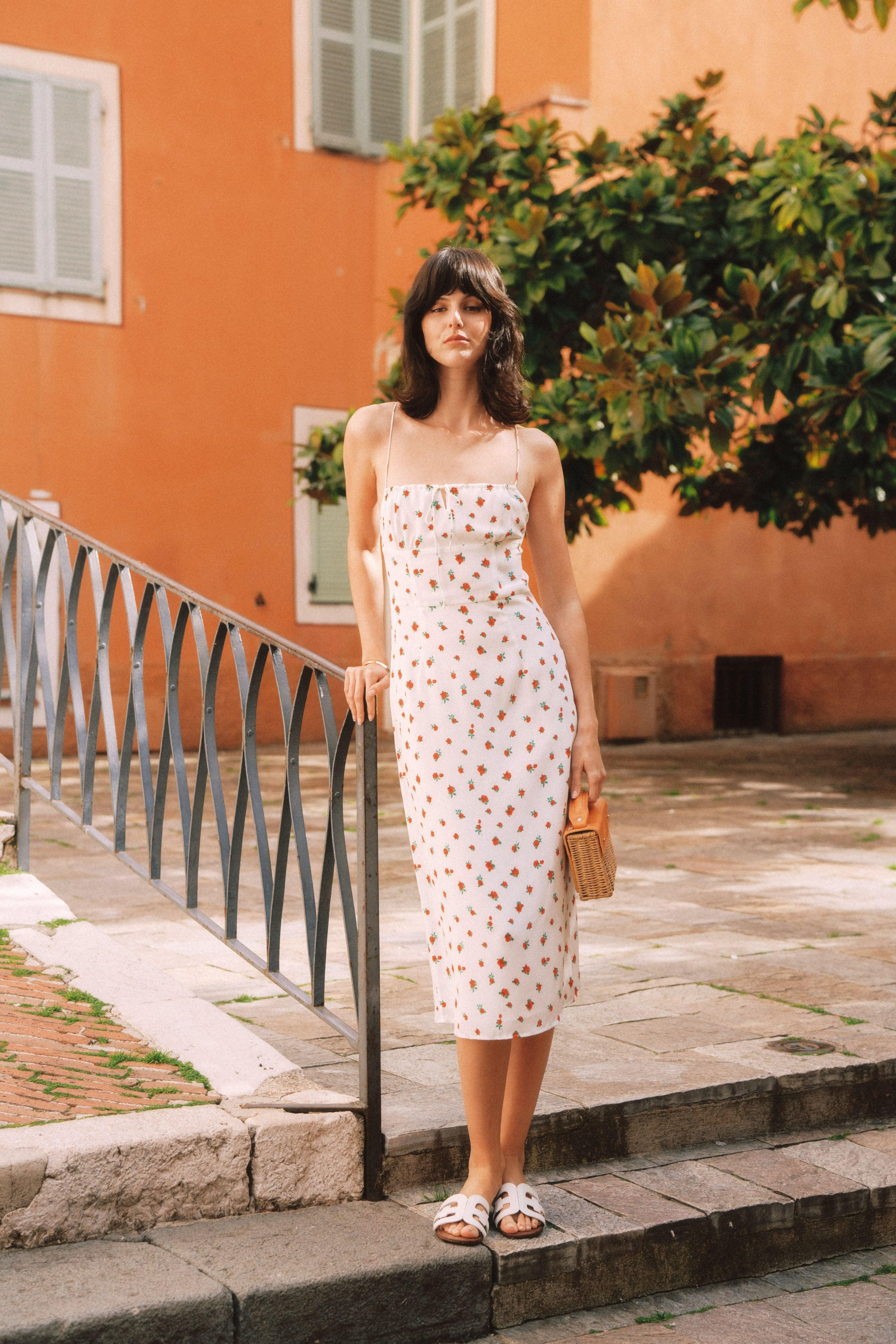 rosabelle silk floral dress Rosabelle Silk Floral Dress