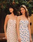 Seraphina Printed Silk Dress|AZURIERA