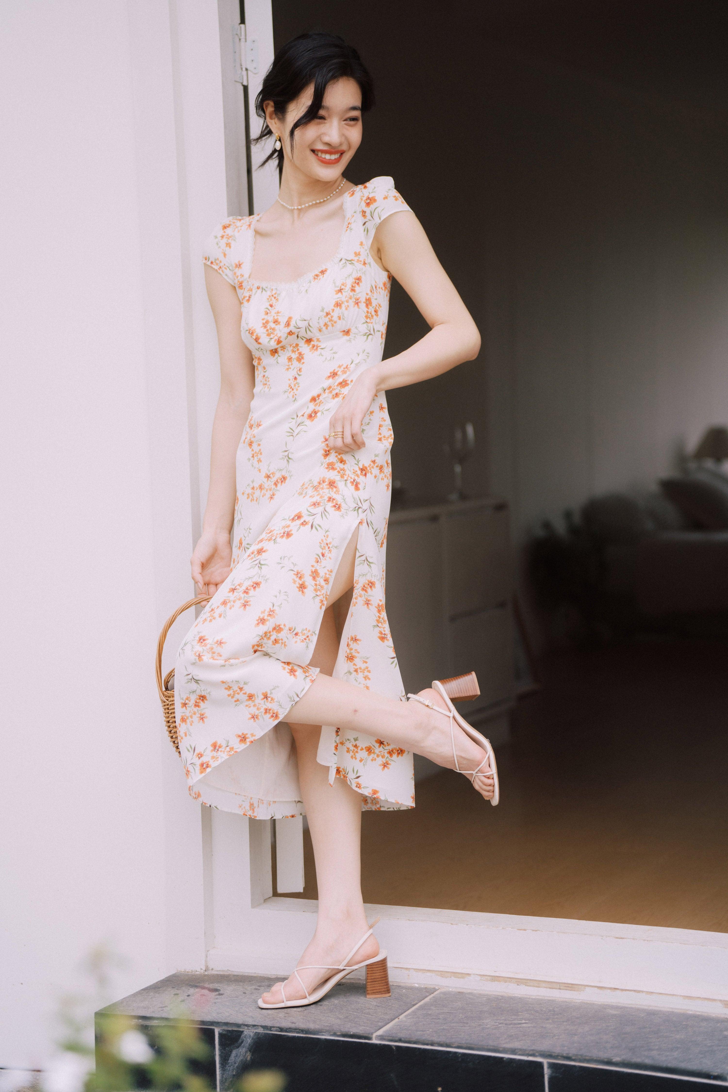 silk dress floral Sonia Silk Dress