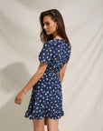 Women's Daisy Silk Summer Dress|Azuriera