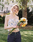 Lydie Silk Top - AZURIERA