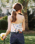 Lydie Silk Top - AZURIERA
