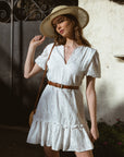 AZURIERA Flavia Cotton White Dress