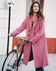 Leilani Pink Wool Coat｜AZURIERA