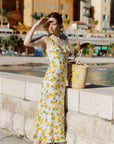 Cerise Silk Dress｜AZURIERA