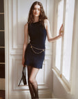 AZURIERA Joie Knit Dress – Sleeveless Wool Cashmere Blend Mini Dress