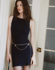 AZURIERA Joie Knit Dress – Sleeveless Wool Cashmere Blend Mini Dress