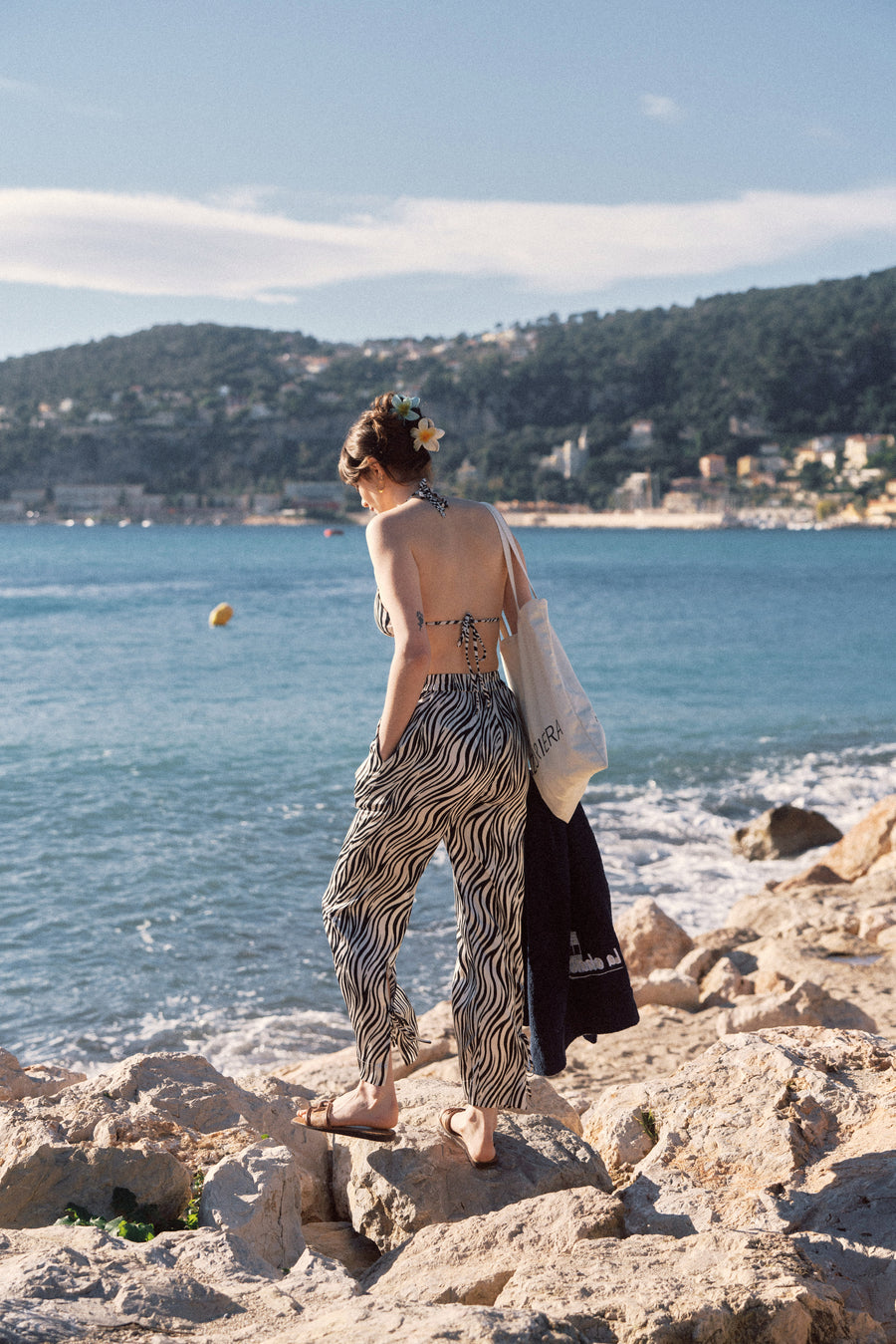 Enya Zebra-Print Trousers｜AZURIERA