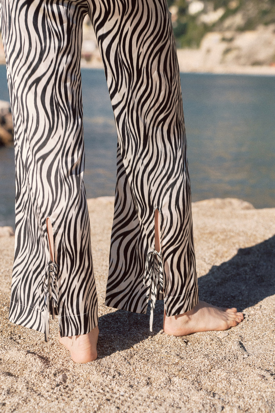 Enya Zebra-Print Trousers｜AZURIERA