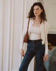 AZURIERA Nicole Knit Set – Polka Dot Cardigan and Camisole Duo