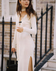 Claudie White Knitted Dress｜AZURIERA
