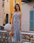 Adelaide Silk Maxi Dress - AZURIERA