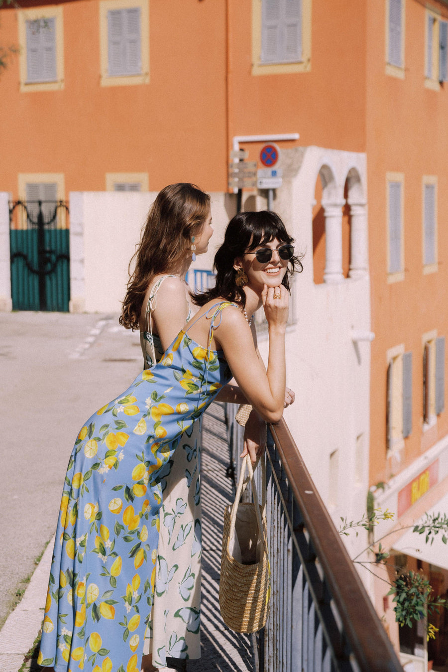 the silk lemon dresses Citrine Lemon Printed Silk DressAZURIERA