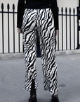 Solange Zebra-printed Long Trousers｜AZURIERA