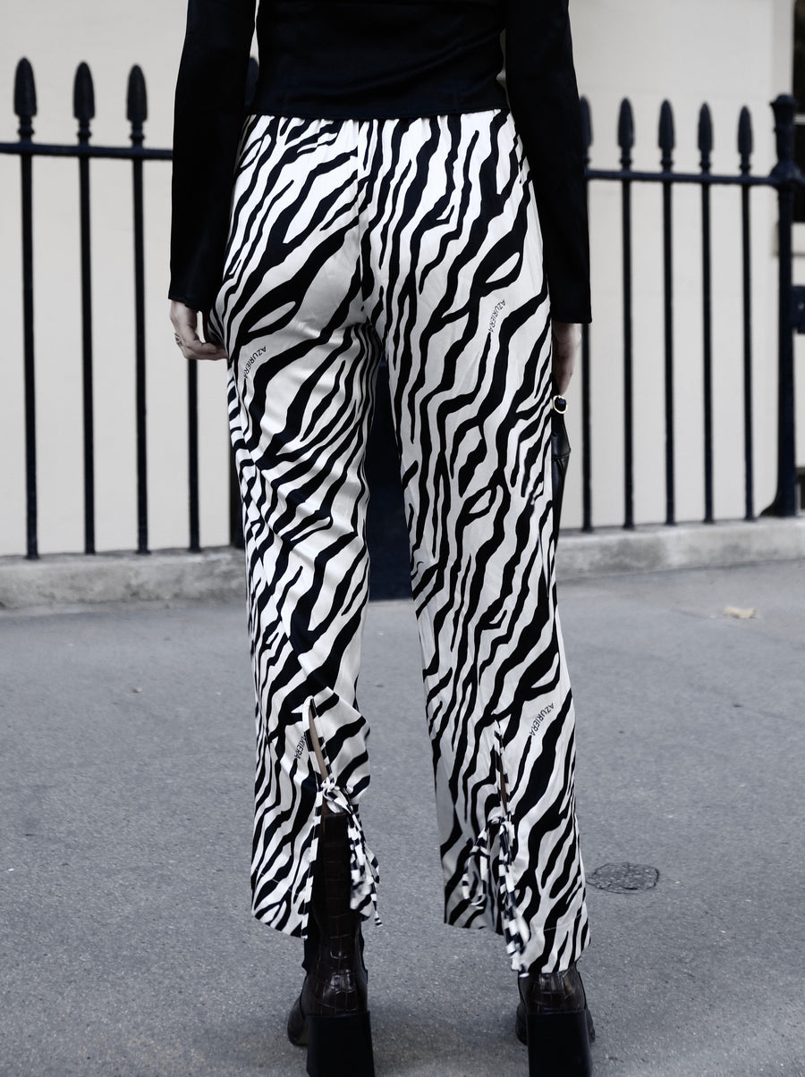 Solange Zebra-printed Long Trousers｜AZURIERA