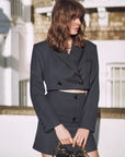 Women's Cropped Blazer & Mini Skirt Set｜Azuriera