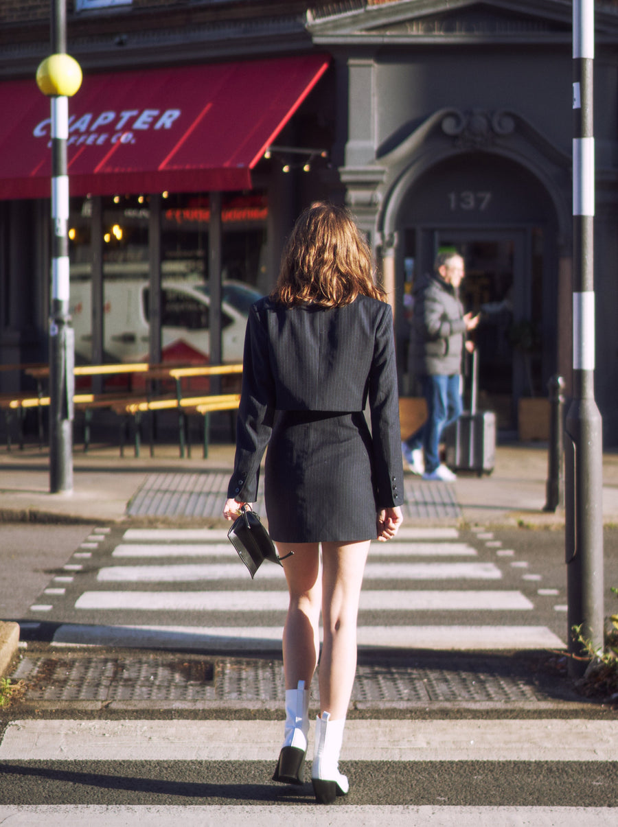 Women's Cropped Blazer & Mini Skirt Set｜Azuriera