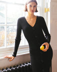 Women's Clothing Ambre Wool Maxi Dress｜AZURIERA