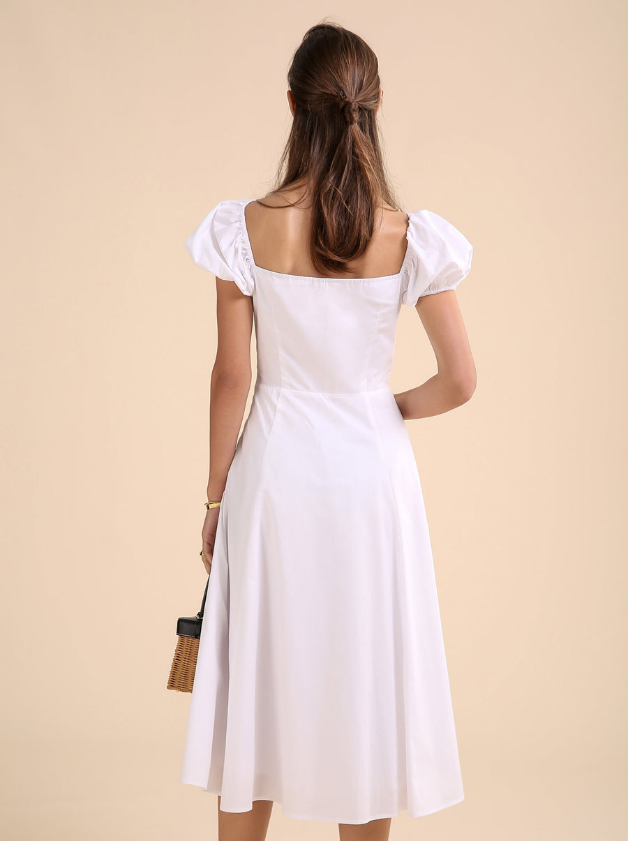 Women's Summer White Dress｜Azuriera
